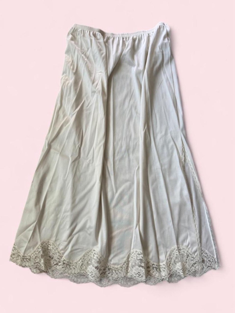 Vintage White Lace Slip